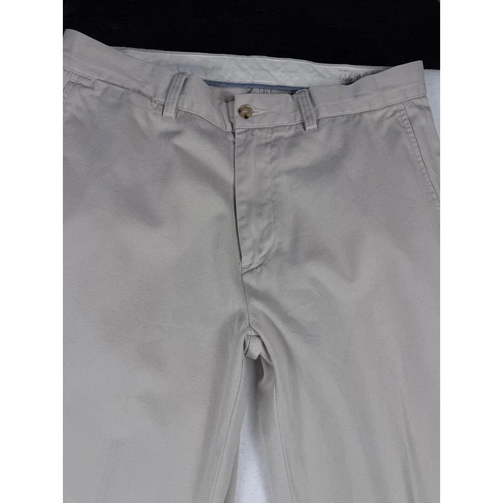 Polo Ralph Lauren Mens Classic Fit Chino Pants Light Tan Stone Cotton 33x32